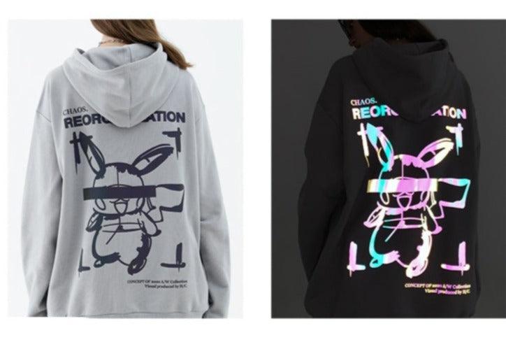 HARSH and CRUEL Blinded Monster Reflective Hoodie with 3M Technology