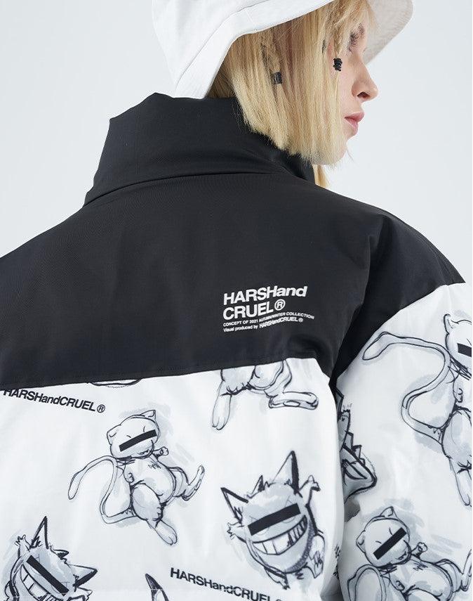 Harsh & Cruel Blinded Monsters Puffer Jacket
