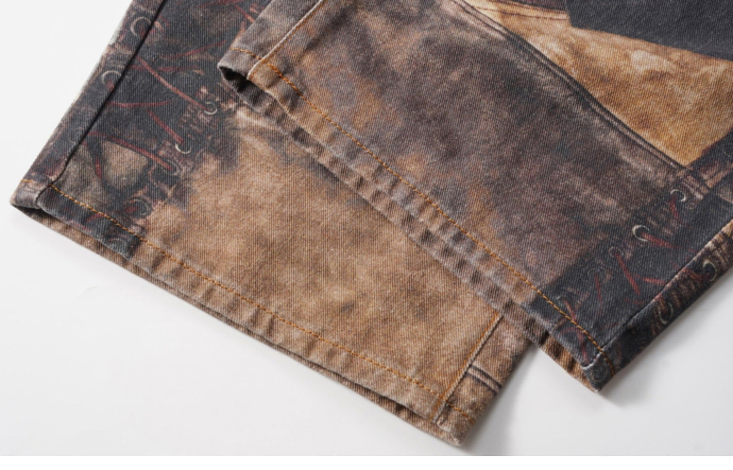 HJK Exclusive 'Abstract' Distressed Deconstructed Jeans