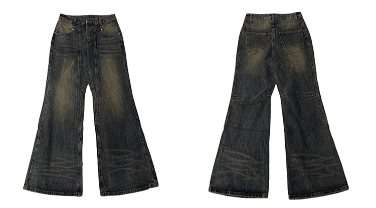 Faded Flare Denim Jeans