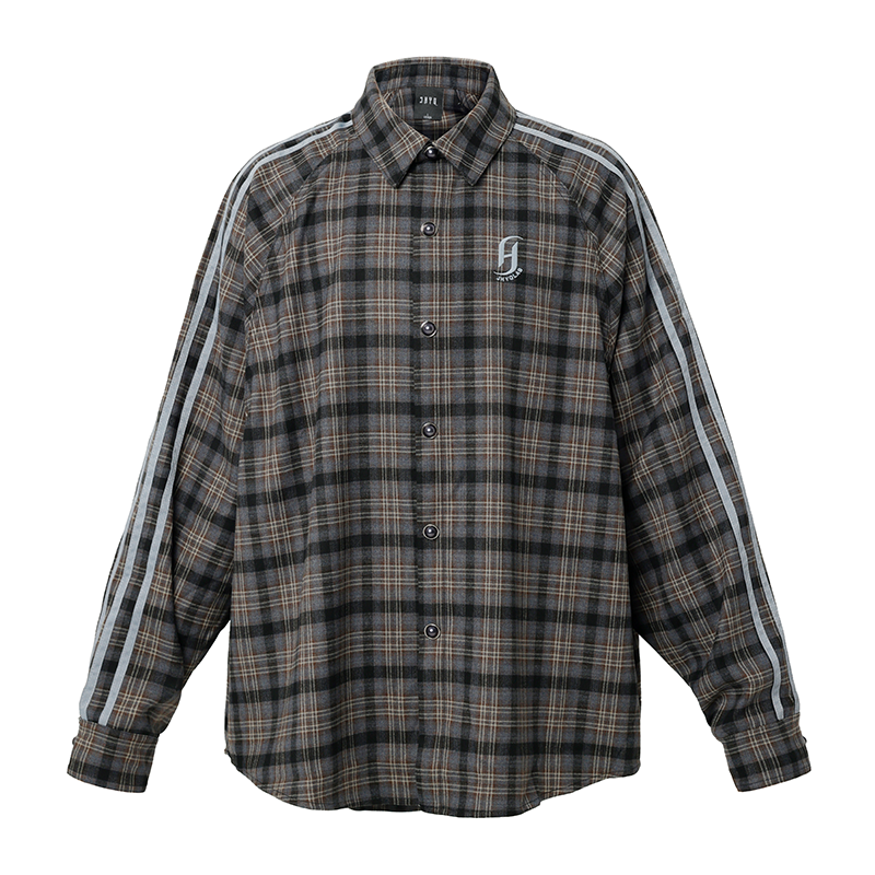 JHYQ Vintage Striped Flannel Shirt