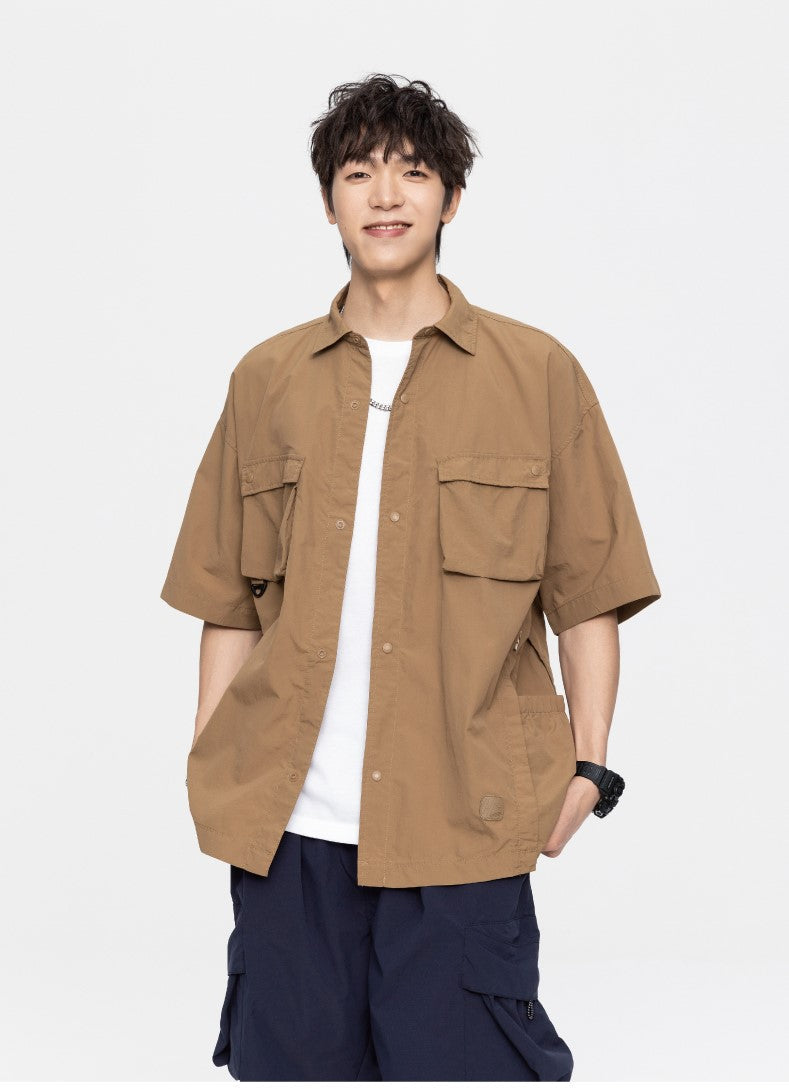 GTRG Panelled Button-Down Shirt