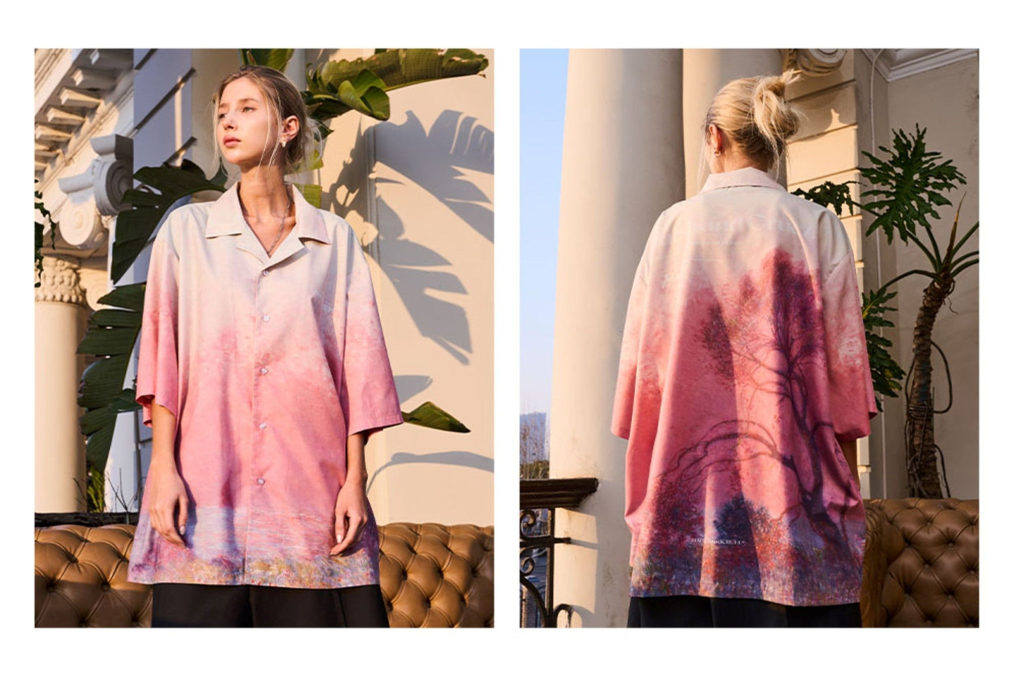 Vivid Sunset Button-Up: HARSH & CRUEL Collection