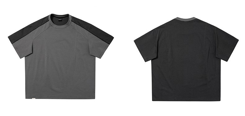 NOSAW Color Block Spliced T-Shirt