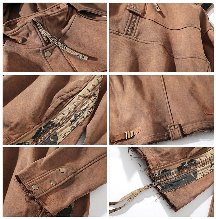 SQUARE ROOT 'Scavenger' Half-Zip Jacket