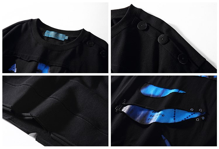 Sliced Layered Tee by A SQUARE ROOT