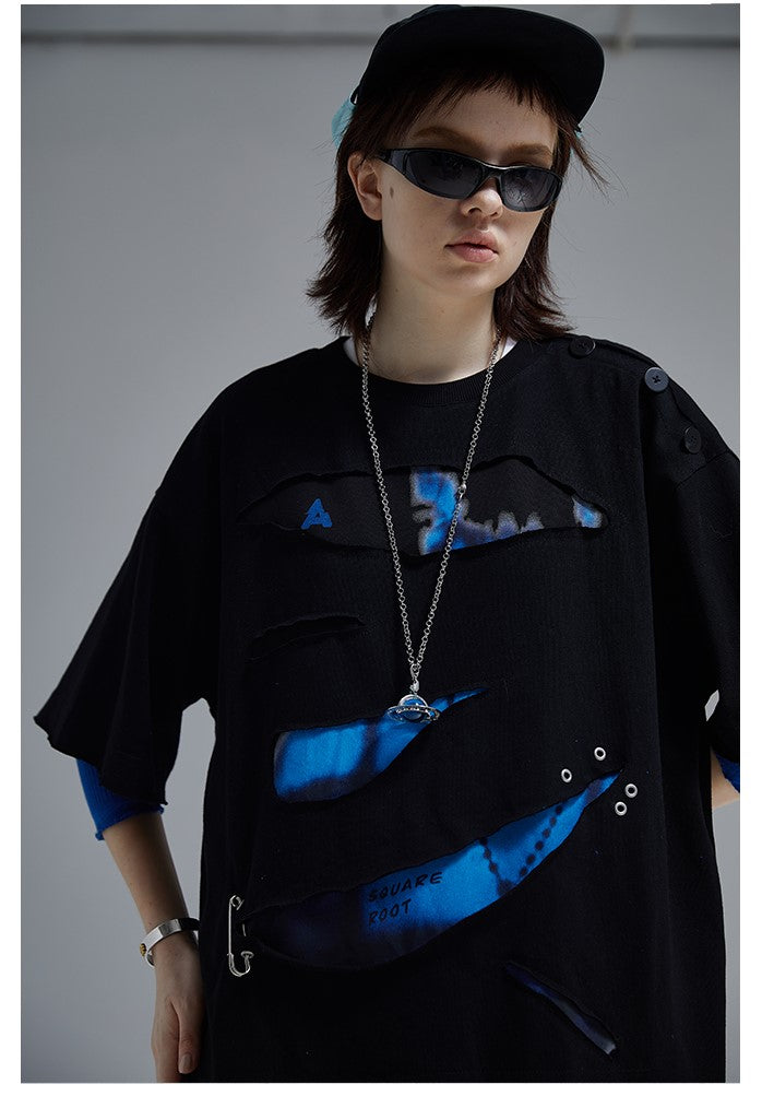 Sliced Layered Tee by A SQUARE ROOT