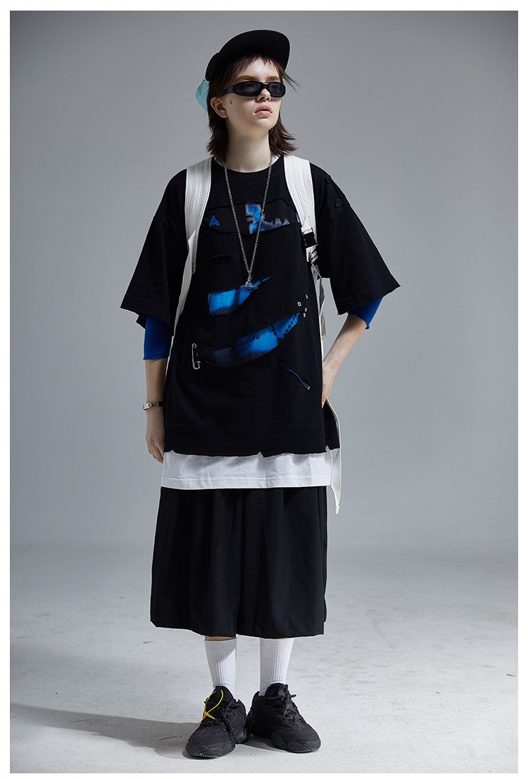 Sliced Layered Tee by A SQUARE ROOT