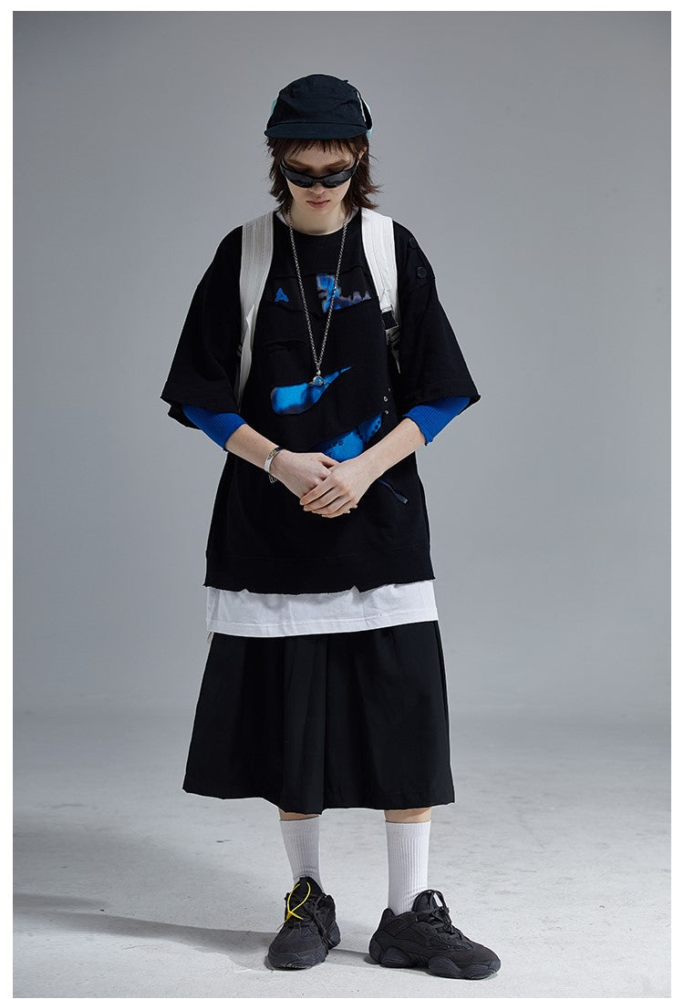 Sliced Layered Tee by A SQUARE ROOT