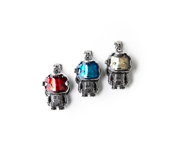 Astrobear Titanium Steel Pendant Necklace for Men and Women