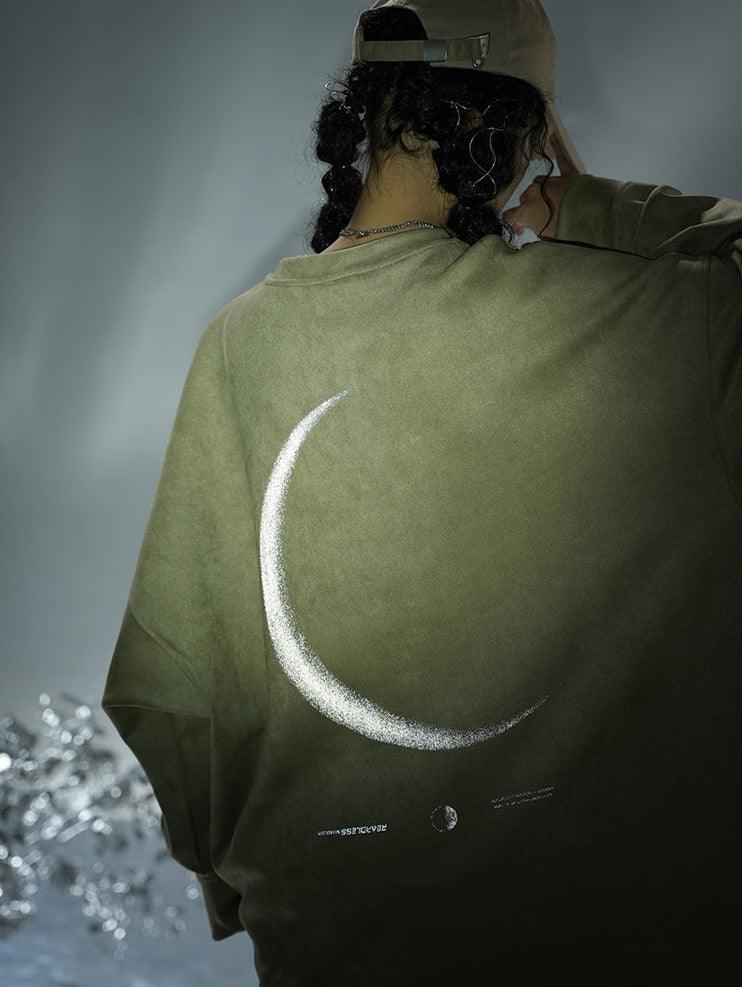 BJHG 3M Reflective Crescent Moon Hoodie