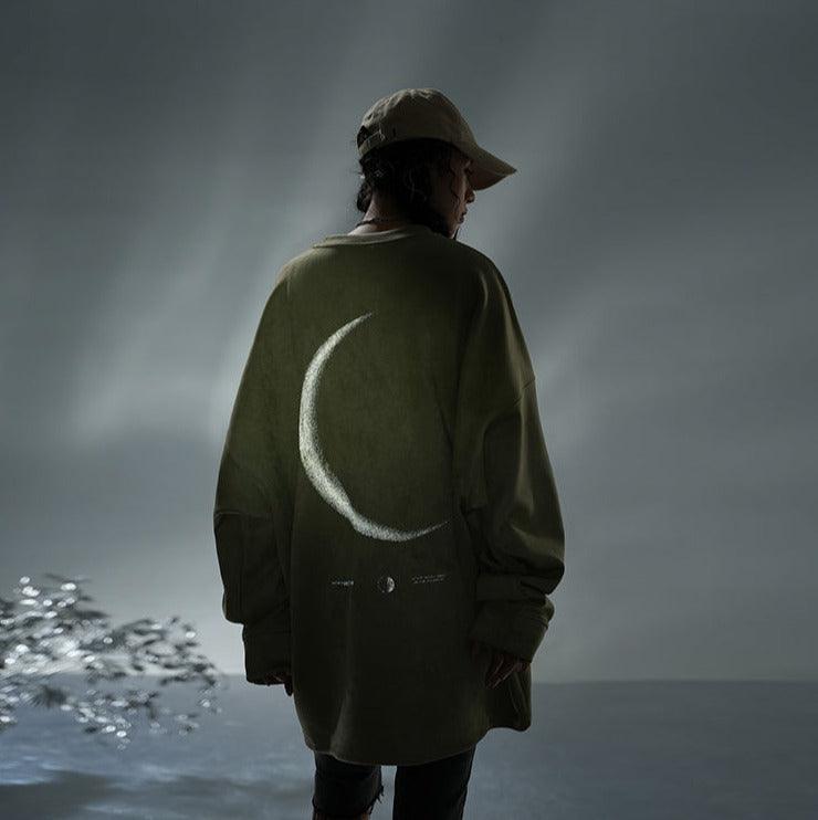 BJHG 3M Reflective Crescent Moon Hoodie