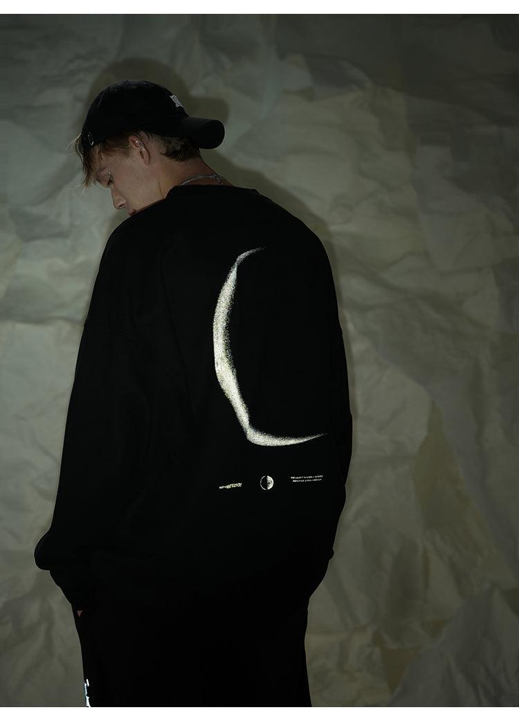 BJHG 3M Reflective Crescent Moon Hoodie