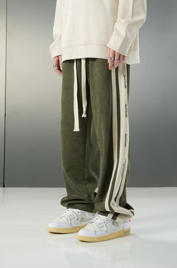 BJHG Velour Wide-Leg Lounge Trousers