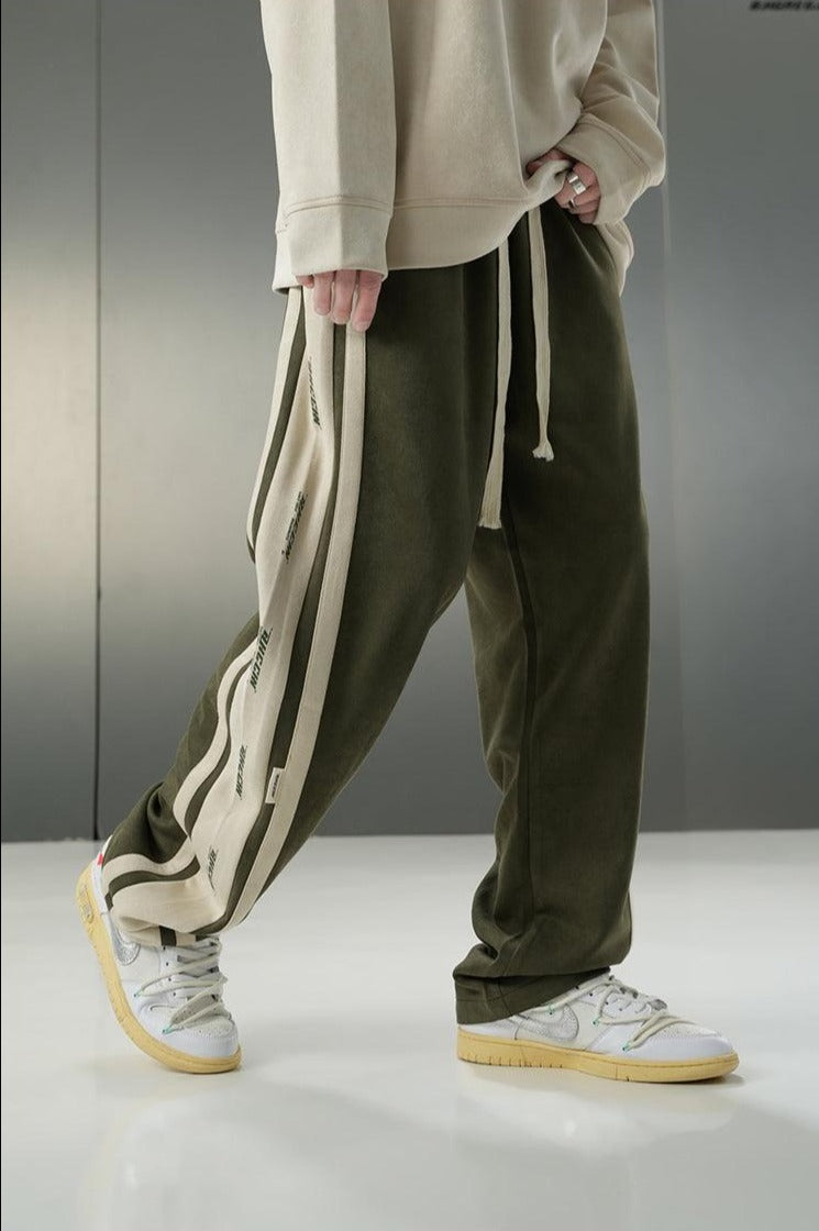 BJHG Velour Wide-Leg Lounge Trousers