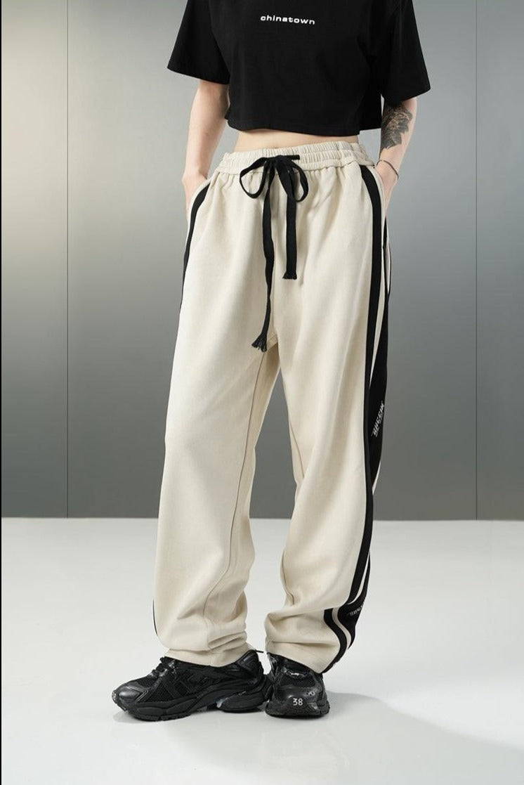 BJHG Velour Wide-Leg Lounge Trousers