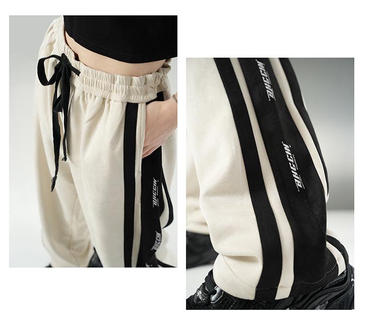 BJHG Velour Wide-Leg Lounge Trousers