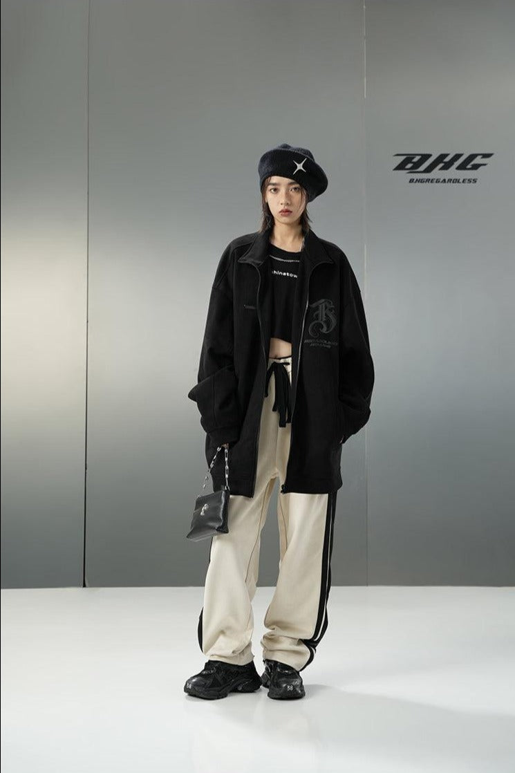 BJHG Velour Wide-Leg Lounge Trousers