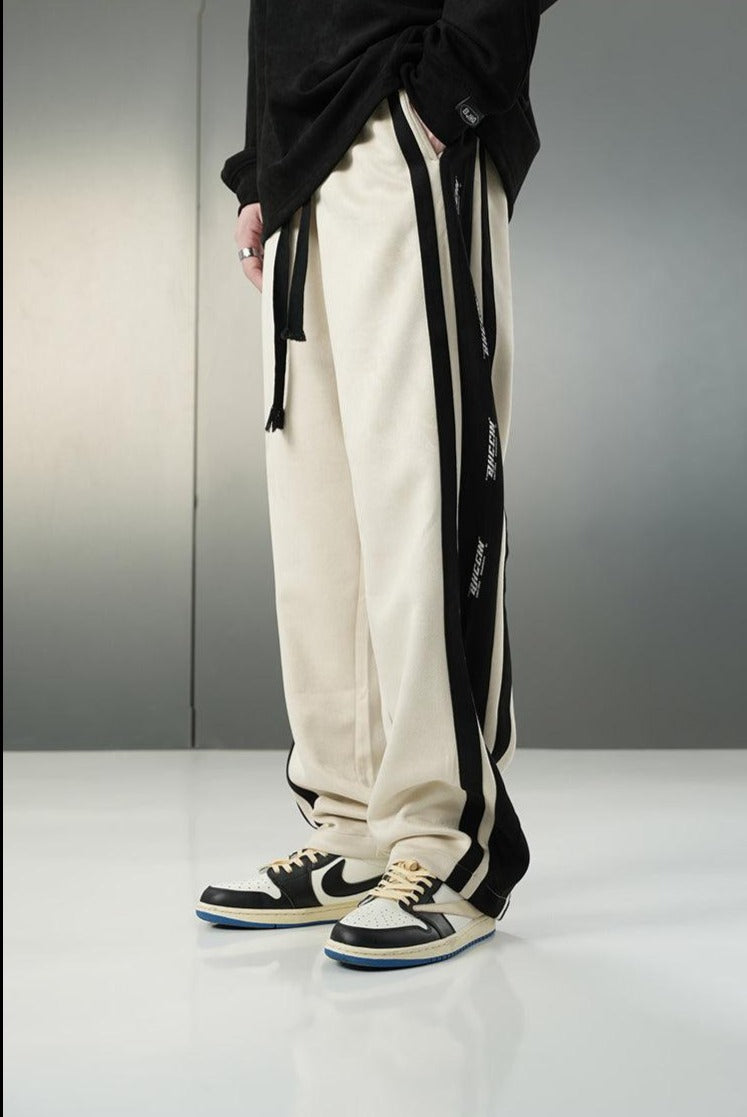 BJHG Velour Wide-Leg Lounge Trousers