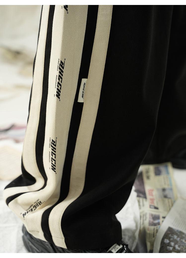 BJHG Velour Wide-Leg Lounge Trousers