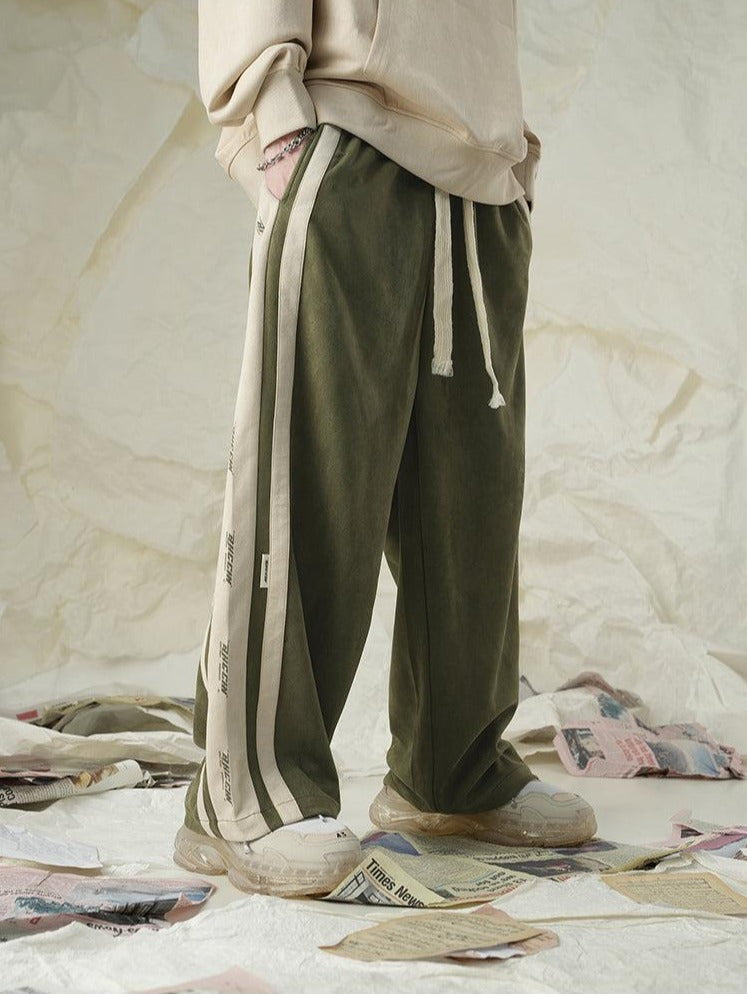 BJHG Velour Wide-Leg Lounge Trousers