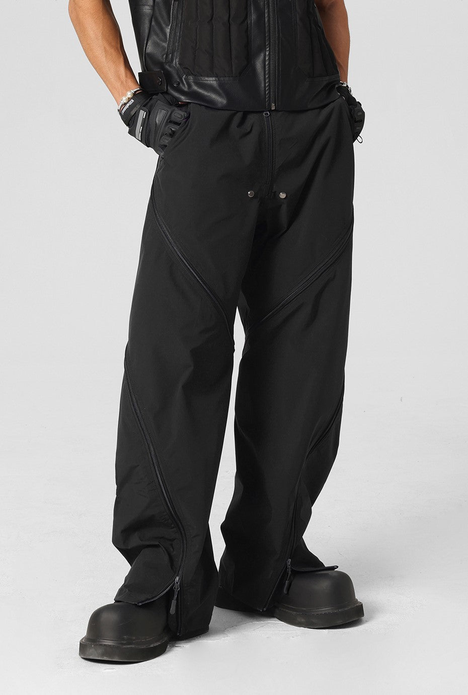 JHYQ Vertical Zip Utility Cargo Pants
