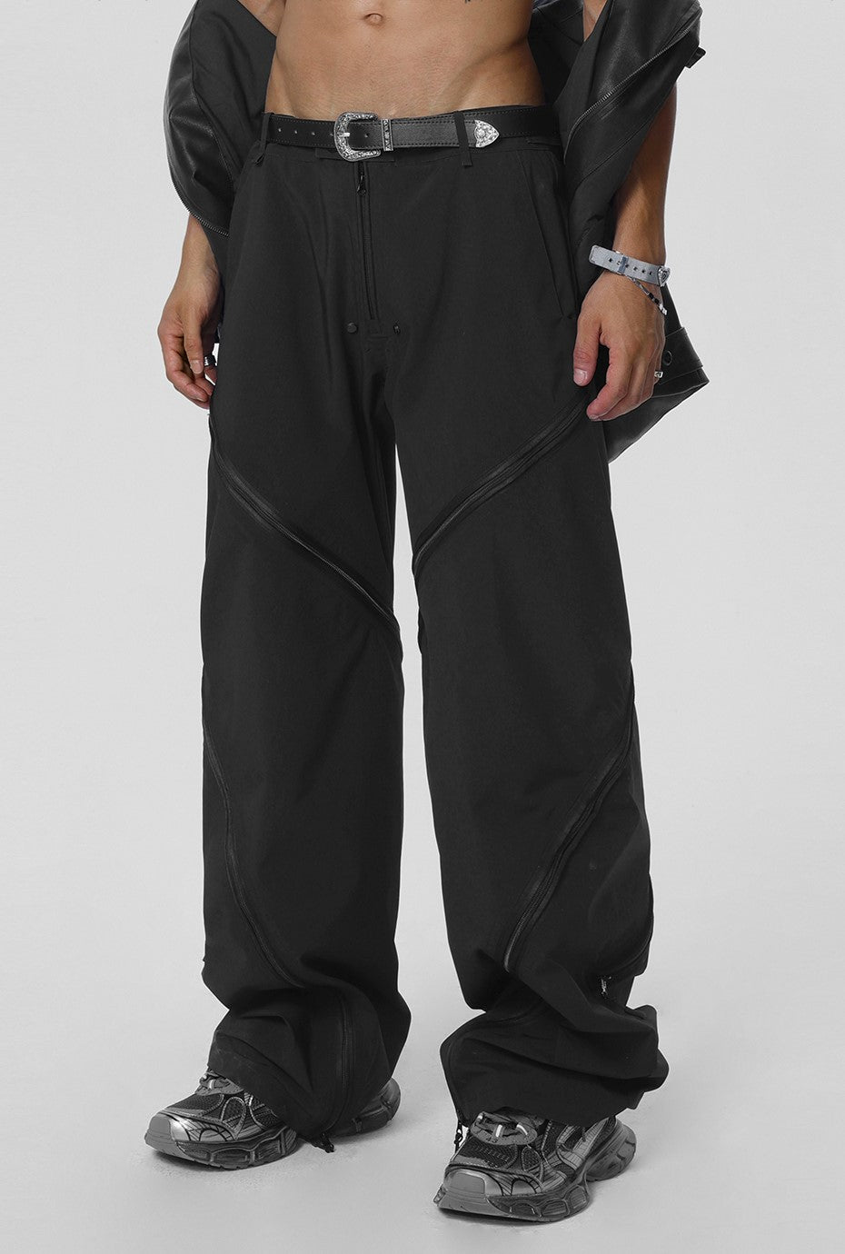 JHYQ Vertical Zip Utility Cargo Pants