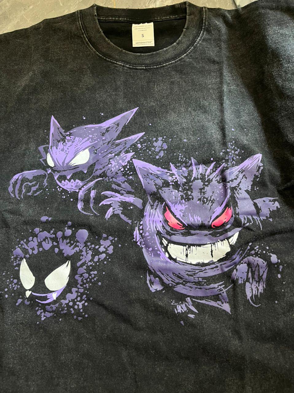 Retro Distressed 'Ghosts' Oversized T-Shirt