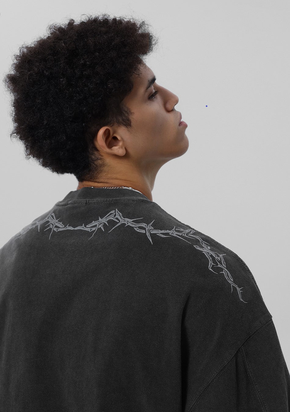 JHYQ Distressed Long Sleeve with Torn Collar