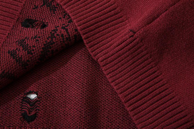 Ripped Knit Sweater - 'Reaper' Edition