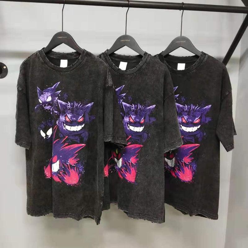 Retro Distressed 'Ghosts' Oversized T-Shirt