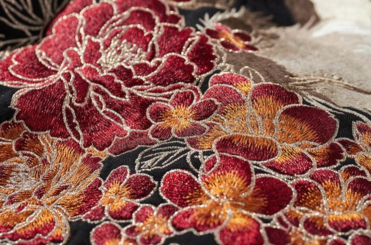 Fox Design Embroidered Hoodie