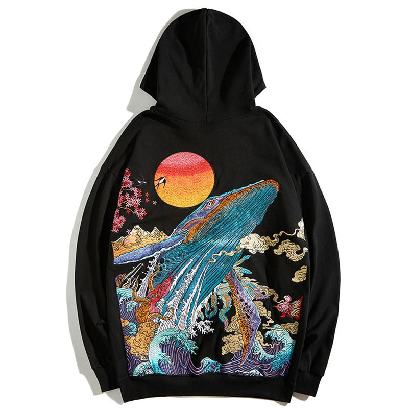 Embroidered Coastal Hoodie