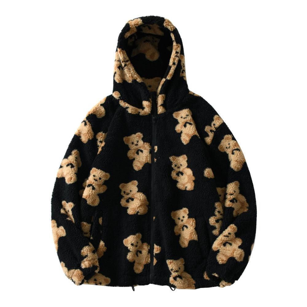 Teddy Bear Fleece Jacket with Hood