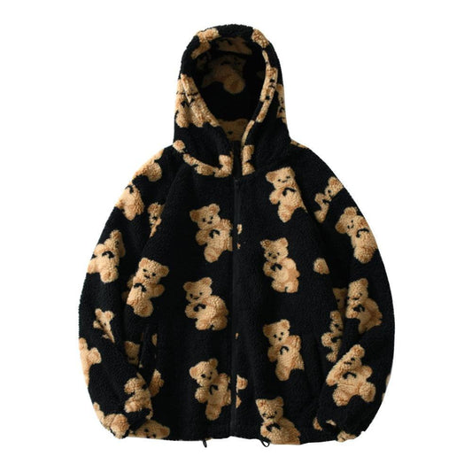 Teddy Bear Fleece Jacket with Hood