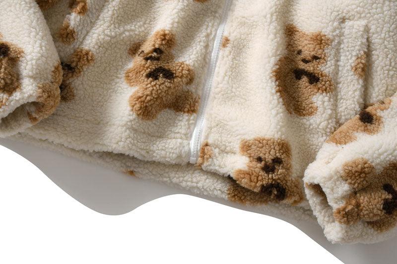 Teddy Bear Fleece Jacket with Hood