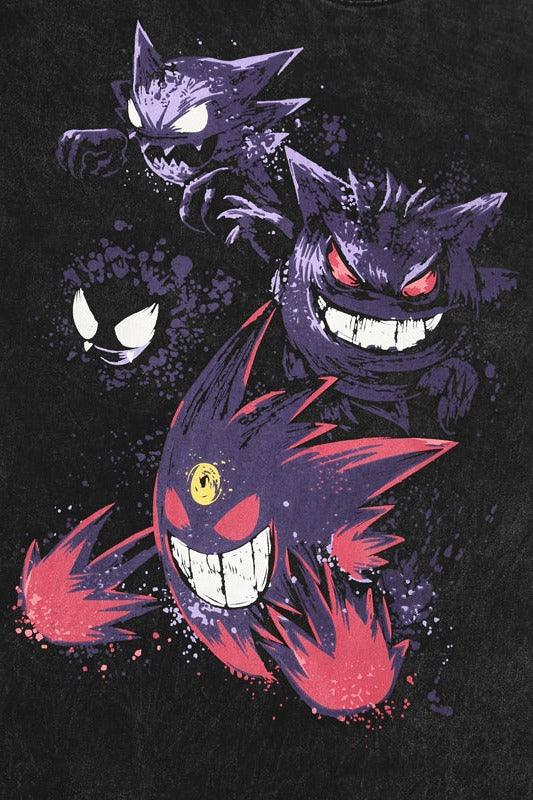 Retro Distressed 'Ghosts' Oversized T-Shirt