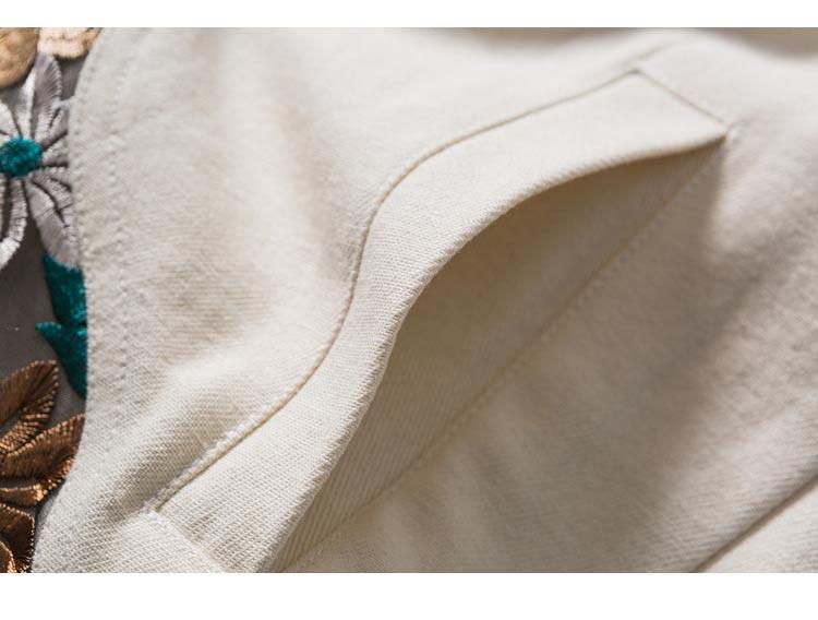 Floral Embroidery Patchwork Jacket