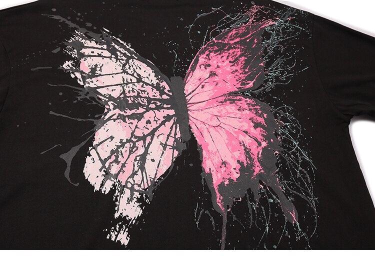 Painted Butterfly Graphic T-Shirt
