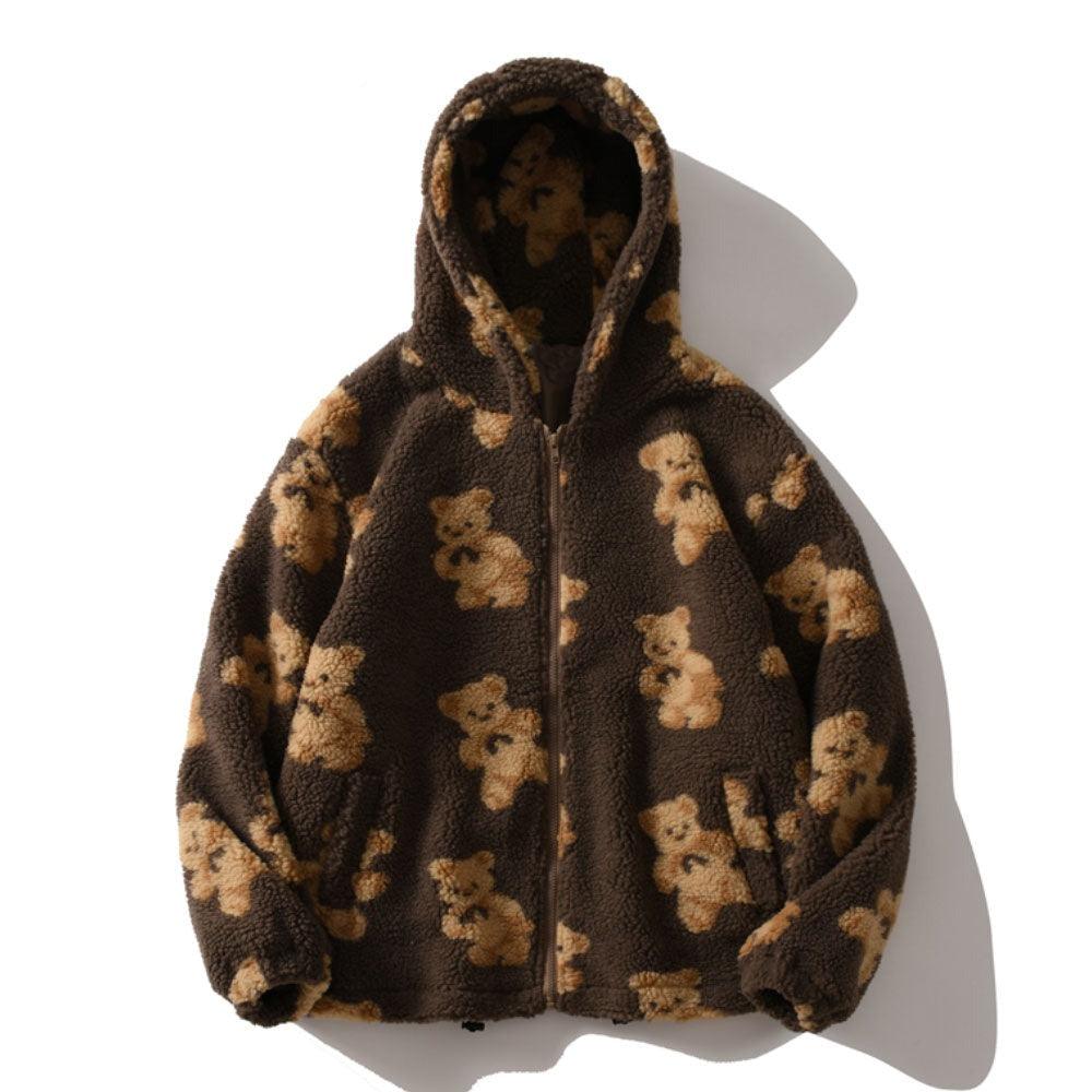 Teddy Bear Fleece Jacket with Hood