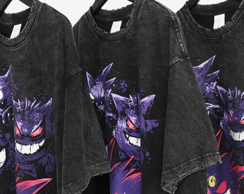 Retro Distressed 'Ghosts' Oversized T-Shirt