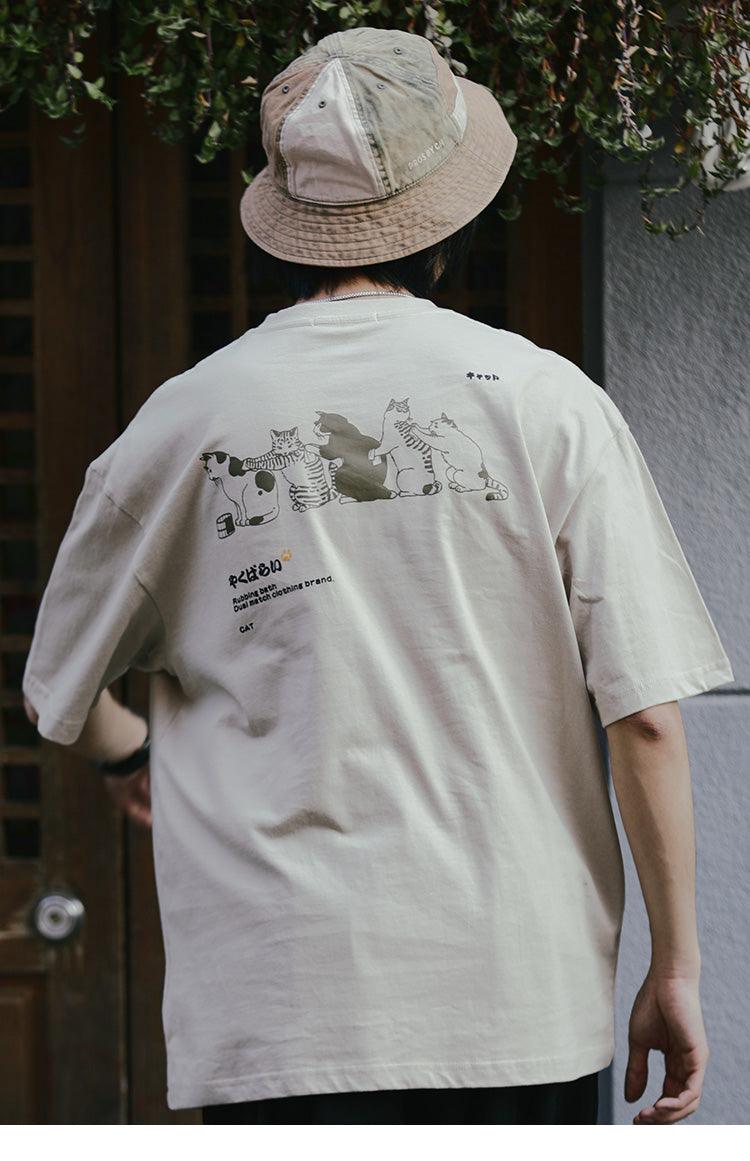 Cat-Themed Massage Train T-Shirt