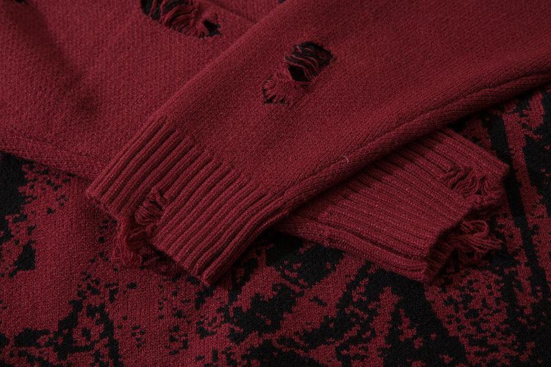 Ripped Knit Sweater - 'Reaper' Edition