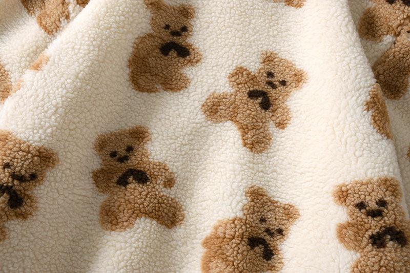 Teddy Bear Fleece Jacket with Hood