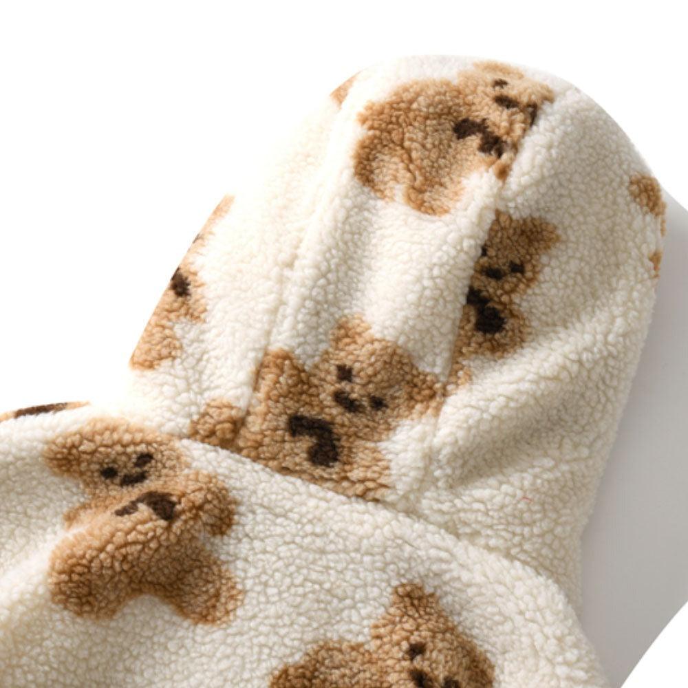 Teddy Bear Fleece Jacket with Hood