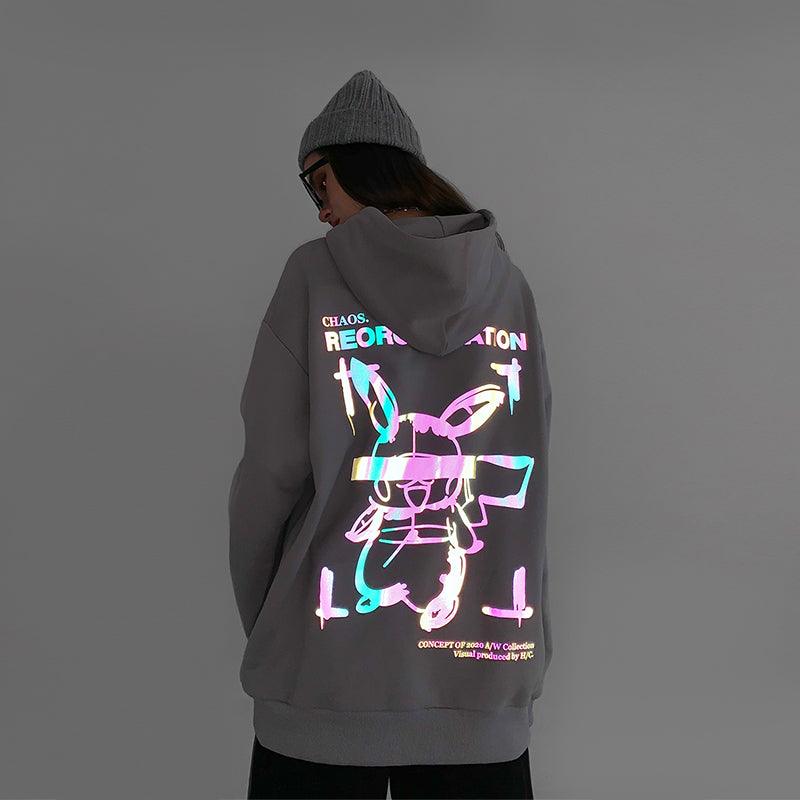 HARSH and CRUEL Blinded Monster Reflective Hoodie with 3M Technology