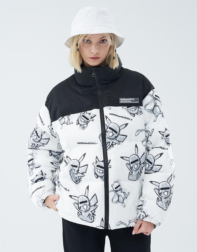 Harsh & Cruel Blinded Monsters Puffer Jacket