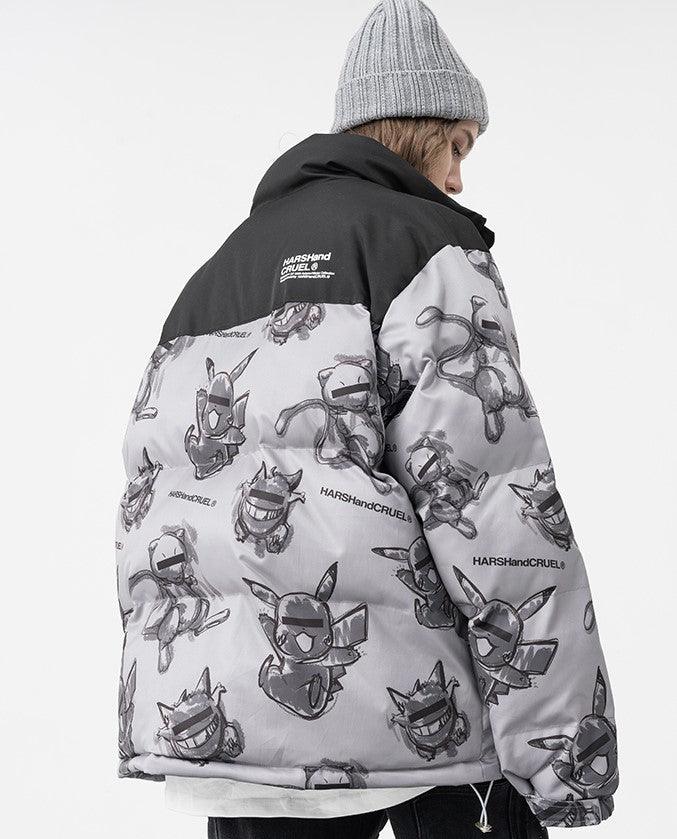 Harsh & Cruel Blinded Monsters Puffer Jacket