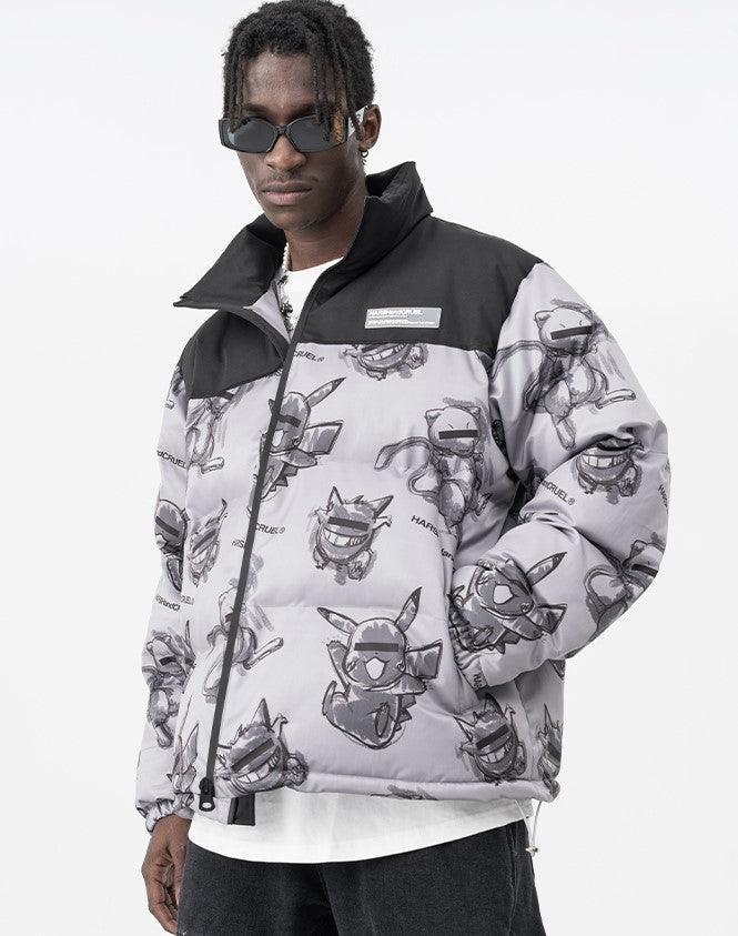 Harsh & Cruel Blinded Monsters Puffer Jacket