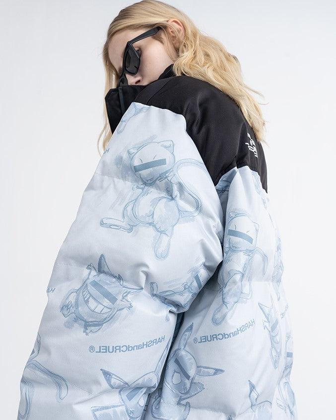 Harsh & Cruel Blinded Monsters Puffer Jacket